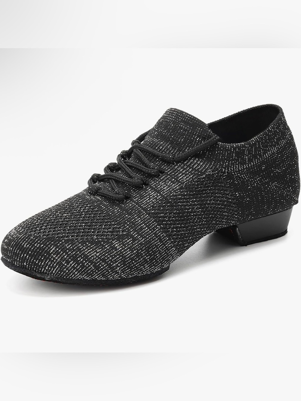 Sparkle Black Lace-Up Dance Shoe - New